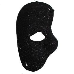 Black Glitter Half Face Mask (2)